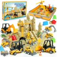 thumbnail image 1 of Kit para obras de construcción Helsort Sand Art con 8 camiones, 37 unidades, 1 of 7