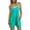 Mint Green#3, variant on Short Jumpsuit for Women Solid Color Summer Casual Rompers Athletic Sleeveless Loose Spaghetti Strap Shorts Stretchy Overalls Jumpers with Pockets