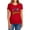 Red, variant on Superman Flying Over Women's T Shirt, Black, Large
