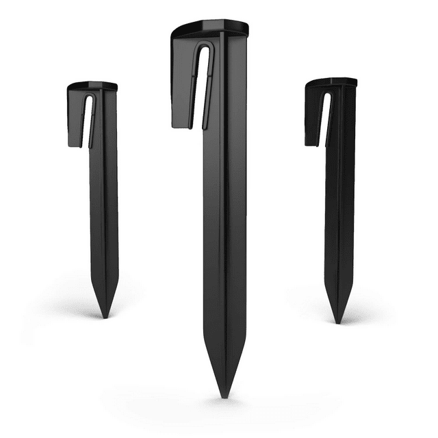 Fastening Pegs For Robotic Mower Boundary Wires | 100x Hooks | Secure Fixation Of The Boundary Wire In The Garden | Sturdy Plastic Ground Hooks