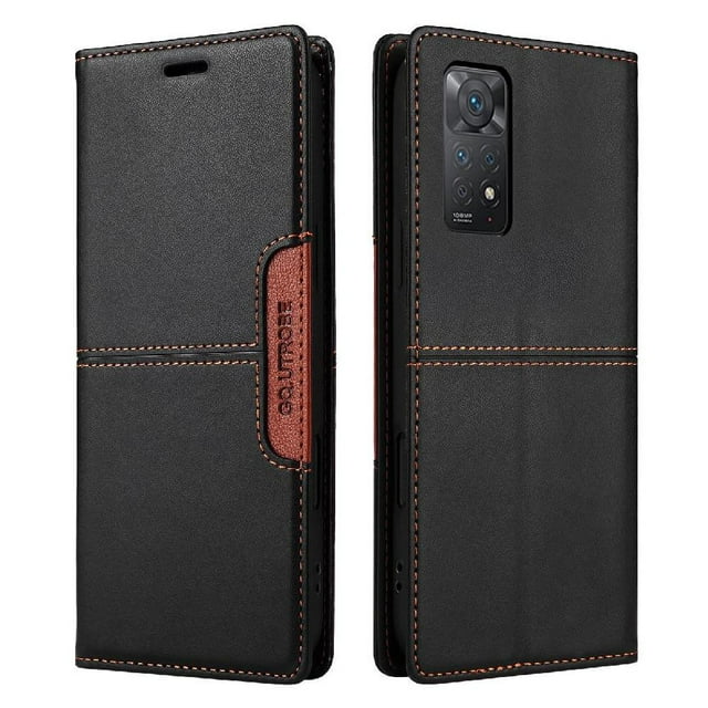 Étui pour FOXDOCK Xiaomi Redmi Note 11 Pro 4G/5G Portefeuille à Rabat avec Blocage RFID Antichoc