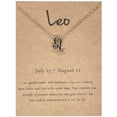 thumbnail image 1 of Xihbxyly Twelve Constellation Necklace Black Dripping Oil Constellation Card Clavicle Chain for Home, 1 of 2