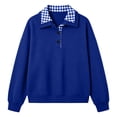 thumbnail image 4 of Enjoytime Womens Sweatshirt Collared Long Sleeve Half Button Pullover Tops Fall Winter Comfy Trendy Casual Sweatshirts, 4 of 8