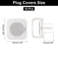 thumbnail image 2 of 10 Pack Outlet Covers Proofing, Plug Covers Easy Installation Electric Plug Protectors Safety Socket Protector Grey, 2 of 6
