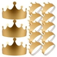 thumbnail image 2 of 12 PCS Golden Paper Crown Hats Birthday Party Hats Party Supplies for Birthday Celebration Baby Shower, 2 of 6