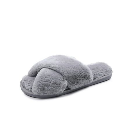

Rotosw Womens Home Shoes Open Toe Memory Foam Slip on House Slippers US 5-9