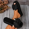 thumbnail image 2 of Black Ladies Everyday Chic Thick-Soled Decor Open Toe Footwear Airy For Summer Spring Outdoor Beach Comfortable Footwear, 2 of 6