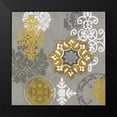 thumbnail image 2 of Roberts, Ellie 12x12 Black Modern Framed Museum Art Print Titled - Decorative Ornaments In Gold I, 2 of 5