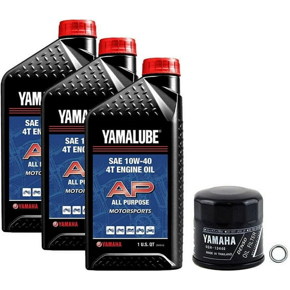 Yamalube Oil Change Kit 10W-40 AP for Yamaha RHINO 660 4x4 2004-2007