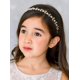 thumbnail image 2 of Diadema de flores de oro rosa para niña, tocado para niña, accesorios florales de cristal para el cabello de princesa para fiesta de cumpleaños, 2 of 5