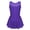 Violet, variant on Big Girls Shiny Rhinestone Mesh Splice Back Figure Ice Skating Dress Ballet Tank Leotard Violet 14