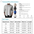 thumbnail image 2 of Men's Solid Color Zipper Lapel Jacket Coat Men's Casual Fashion Warm CoatM, 2 of 4