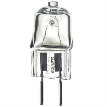 SUNLITE 20w 12v Single Ended T3.5 GY6.35 Bi-Pin Clear 3200K Halogen Lamp