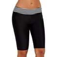 thumbnail image 4 of Womens Long Boardshort Swim Bottom and Zip Front Long Sleeve Rash Guard Surfing Swimsui Bundle, 4 of 8