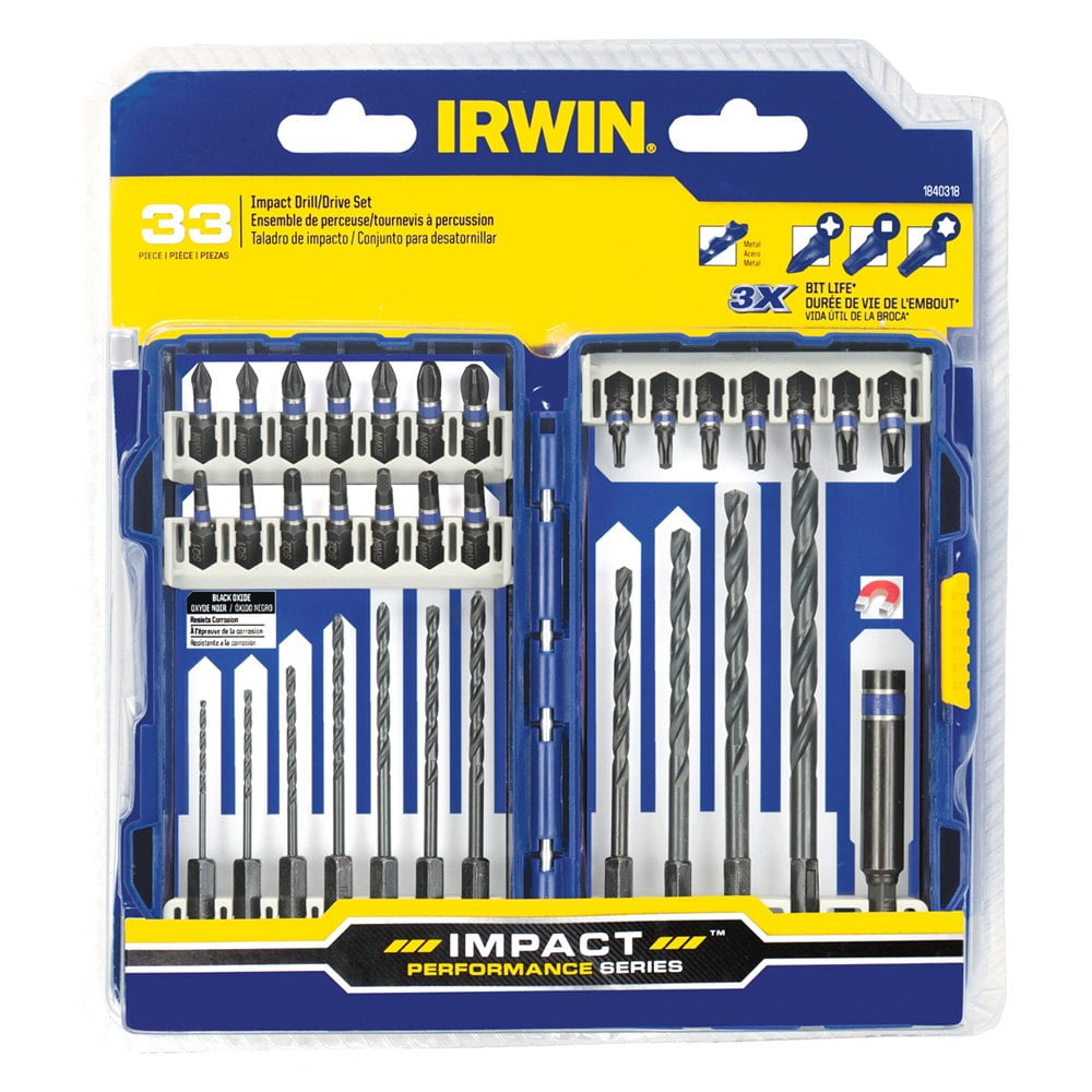 IRWIN 1840318 33Piece Impact Drill/Drive Set