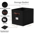 thumbnail image 3 of Storage Basket xx Baskets Storage Organization Bins with Labels (Kallax/ ), 3 of 9