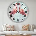 thumbnail image 2 of Designart Large Blue Analog Round Cottage Wall Clocks, CLM25144-C38, 2 of 3