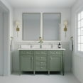 thumbnail image 4 of James Martin Vanities 650-V60d-1Wz Brittany 60" Double Basin Poplar Wood Vanity Set - Grey, 4 of 7