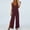 Red, variant on LEBONYARD Pink Jumpsuits for Women,Women's V-Neck Jumpsuit with Adjustable Straps Side Slits and Pockets Army Green S