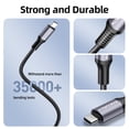 thumbnail image 2 of Rocoren 240W USB C to USB C Cable 10ft PD3.1/QC5.0,Compatible with MacBook Pro/Air, iPad Pro/Air, Samsung Galaxy S23/22/21, Laptops, 2 of 6