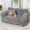 Dark Grey, variant on Plush Calming Pet Sofa Bed – Raised Rim, Removable Cover & Non-Slip Bottom for Cats & Dogs (Dark Grey,Small)
