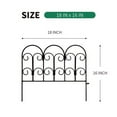 thumbnail image 4 of SCENDOR Garden Decorative Fences Panel 18"x16" 5 Pack for Flower Bed Edging Rustproof Dog Fencing for Yard 18 inch, 4 of 8