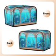 thumbnail image 3 of Sikiie Underwater Aquarium Arches Toaster Covers 2 Slice Dustproof Toaster Cover Bread Machine Cover, Dustproof Cover - 11.4" x 7.5" x 7.9", 3 of 7