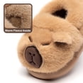 thumbnail image 3 of Drecage Toddler Kids Cute Capybara Slippers Boys Girls Winter Warm Fuzzy Bedroom House Shoes, 3 of 5