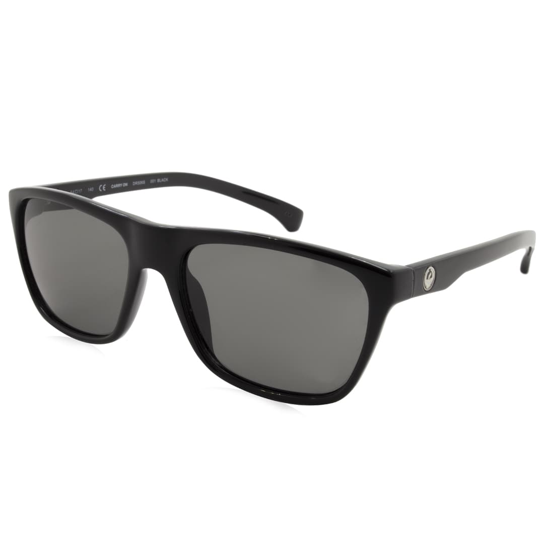 DR506S Carry On Sunglasses Jet Black Frames Gray Lenses - image 2 of 4