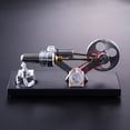thumbnail image 4 of Hot Air Stirling Engine Motor Model DIY Kit with 4pcs Led Lights Electricity Generator Physics Educational Toy Teaching Aids for Teacher Student Adult, 4 of 7