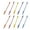 18cm, variant on 10Pcs Double Headed Metal Jaw Clips Rotating Note Memos Photos Holders Clip