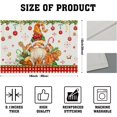 thumbnail image 4 of Christmas Placemats Set of 4, 12x18 Inch Xmas Gnome Gingerbread Winter Snowflakes Red Plaid Washable Cotton Linen Table Place Mats for Holiday Party Kitchen Dining Decoration, 4 of 6