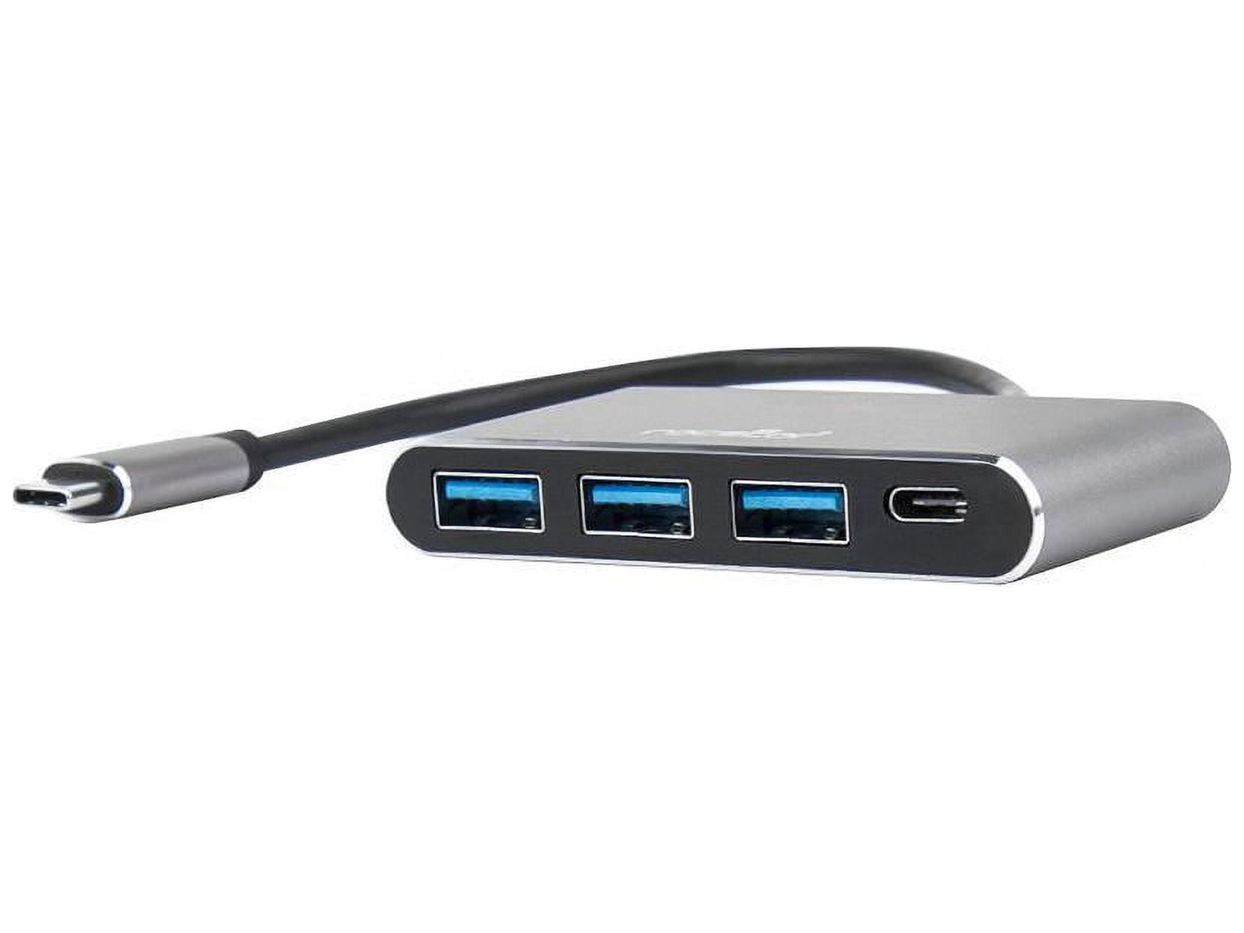 Rocstor Premium USB C Hub 4 Port USB-C to USB-A 3x and USB-C 1x