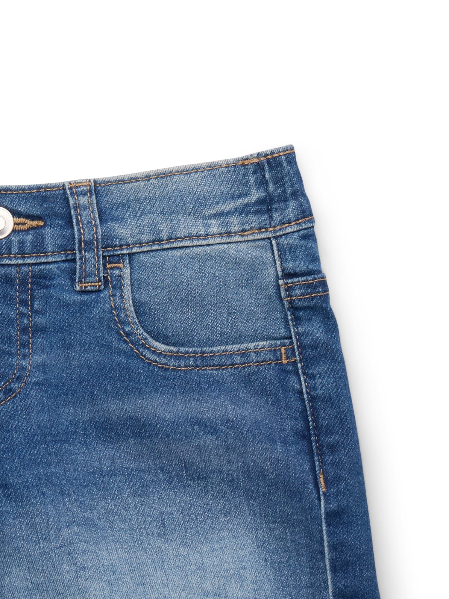 Wonder Nation Girls Denim Short, Sizes 4-18 & Plus