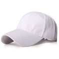 thumbnail image 1 of Men Women Multiple Colour Baseball Cap Peaked Cap Solid Color Adjustable Unisex Spring Summer Dad Hat Shade Sport Baseball Cap,White,Adjustable, 1 of 7