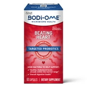 Bodi-ome Beating Heart Targeted Probiotic Capsules (60 count), Clinically Proven Strain, LRC Strain is Cardiologist Recommended‡, Dual-action Probiotic