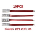 thumbnail image 3 of 1PCS/5PCS/10PCS KSD9700 155C-250C Termostato 10A 250V Interruptor de temperatura de disco bimetálico NC Protector térmico de alta temperatura, 3 of 5