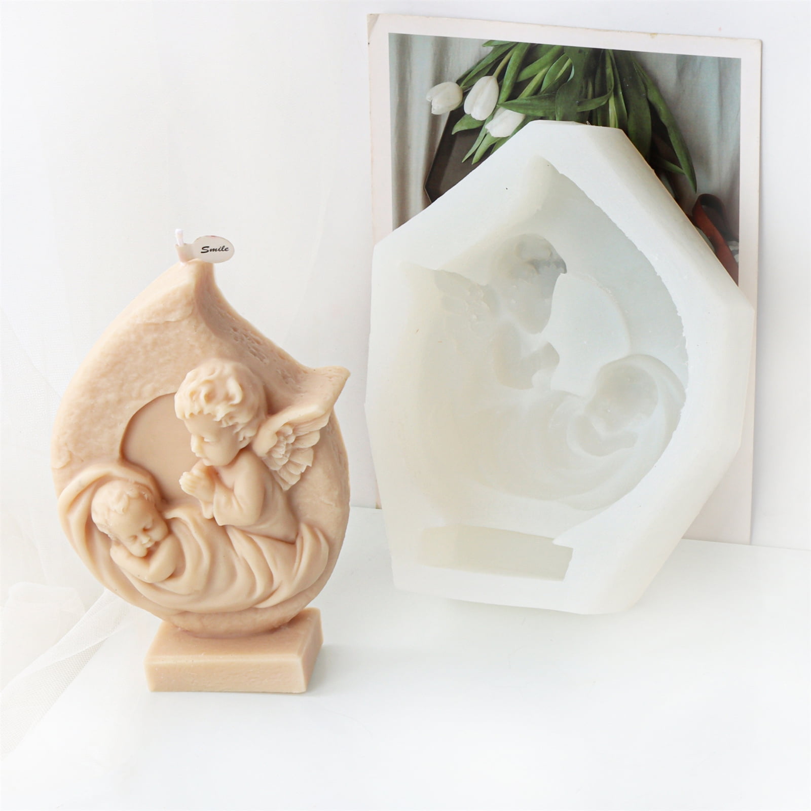Photo Frame Fairy Silicone Mold Handmade Plaster Resin Soap Making Tools Home Decorations Crafts