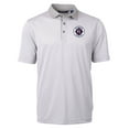 thumbnail image 2 of Men's-Cutter & Buck  Gray New England Revolution Virtue Eco Pique Micro Stripe Recycled Polo, 2 of 3