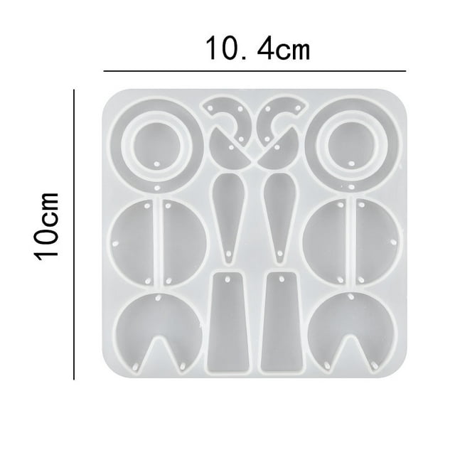 Moules en Résine pour Boucles d'Oreilles Moules à Bijoux Moules en Silicone Pendentif Résine Époxy pour Femmes Fournitures de Fabrication de Bijoux DIY