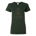 thumbnail image 1 of Cat I Am Your Father Cat Lover Womens Graphic T-Shirt, Forest Green, XX-Large, 1 of 5