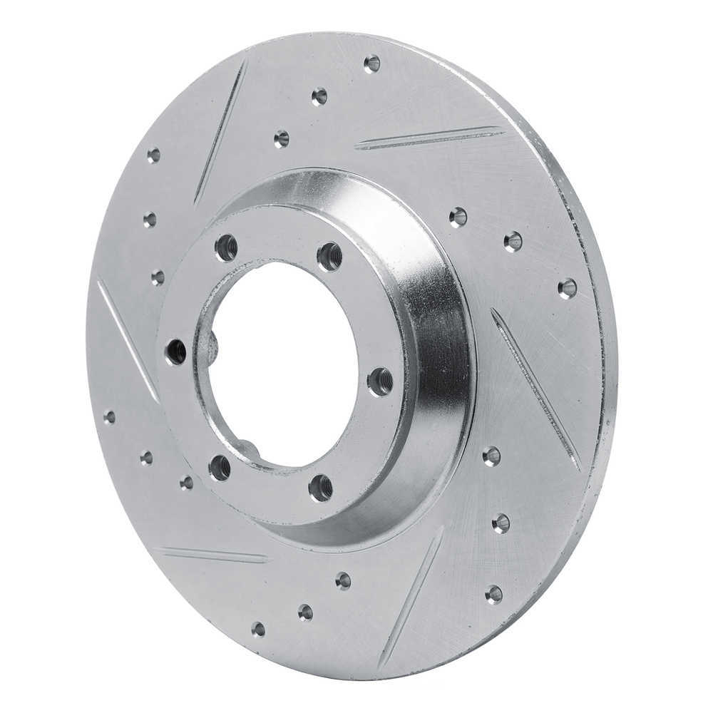 Dynamic Friction Company 631-37004L DFC Brake Rotor - Drilled And Slotted - Silver