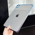 thumbnail image 6 of Allytech iPad Pro 11 Case 2022/2021/2020/2018, iPad Air 4 Case, iPad Air 5 Case, Clear Transparent Gradient Color Anti-Scratch Shockproof Drop Proof Ultra Slim Cover Case for Girls Women - Blue, 6 of 12