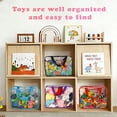 thumbnail image 7 of 6 Packs Toy Storage Bags with Labels, JUNCRAFT 11.8x8.7x3.9In Large PVC Reusable Clear Board Game Storage with Zipper, Travel Waterproof Organizer Bags for Building Blocks, Puzzle, Books, Stationery, 7 of 7
