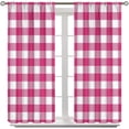 thumbnail image 5 of Light Purple Stripes Kitchen Curtains, Modern Minimalist Horizontal Lines 3-Piece Kitchen Curtain Valance and Tiers Set 24 Inch Length, Rod Pocket Half Window Curtains for Cafe Living Room Bathroom, 5 of 6