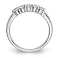 thumbnail image 2 of 14K White Gold Ring Band Wedding Diamond Round 5-Stone , Size 5, 2 of 7