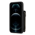 thumbnail image 3 of Allytech Case for iPhone XS Max, [Large Capacity] Wallet Case with Card Slots & Zipper Pocket, Premium PU Leather Metal Snap Kickstand Shockproof Case with Shoulder Strap, Black, 3 of 10