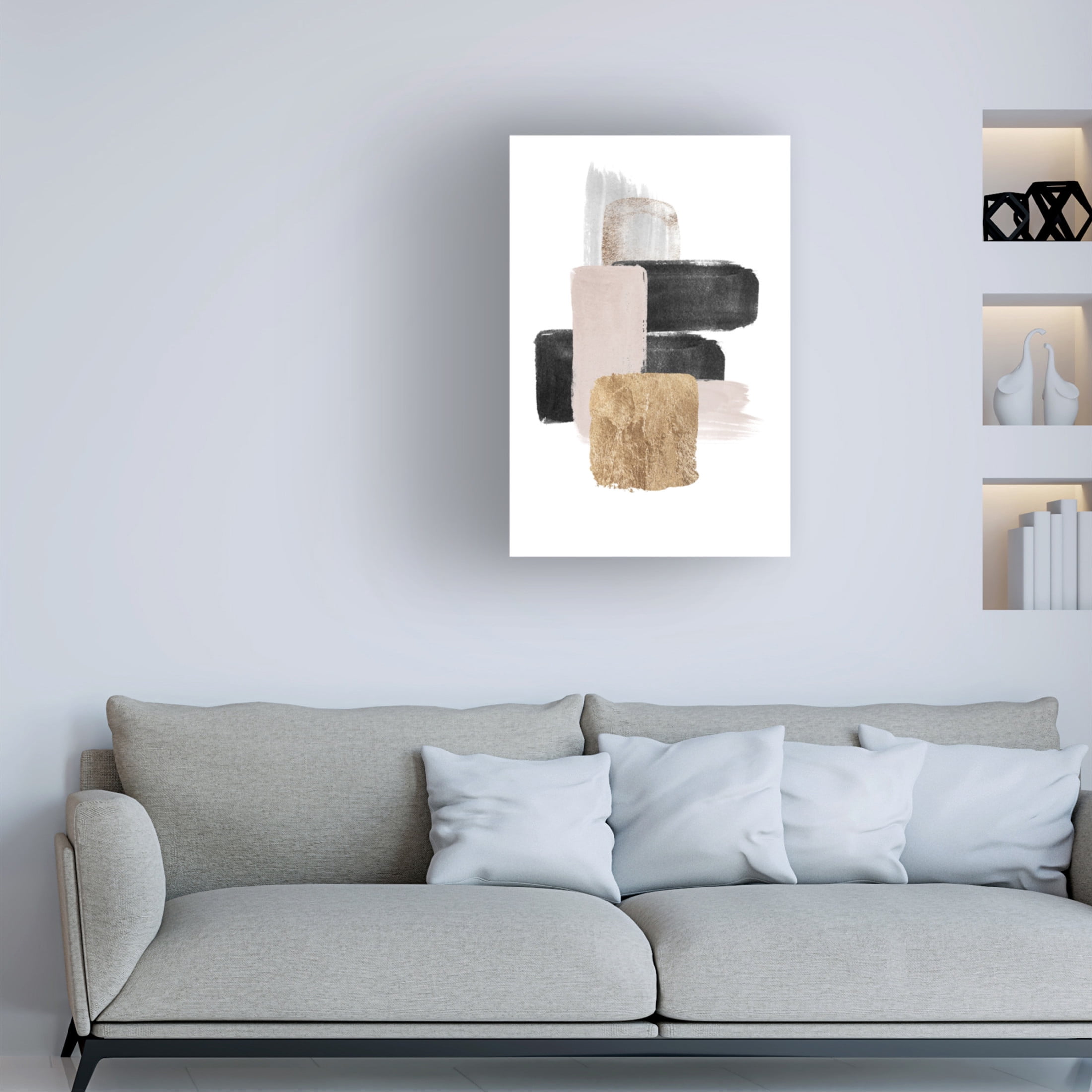 Trademark Fine Art Sally Ann Moss Brush Strokes 6 Canvas Wall Art