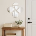 thumbnail image 4 of Evideco 7.90" x 5.14" Asymmetrical Wall Mirror, White, Set of 4, 4 of 9