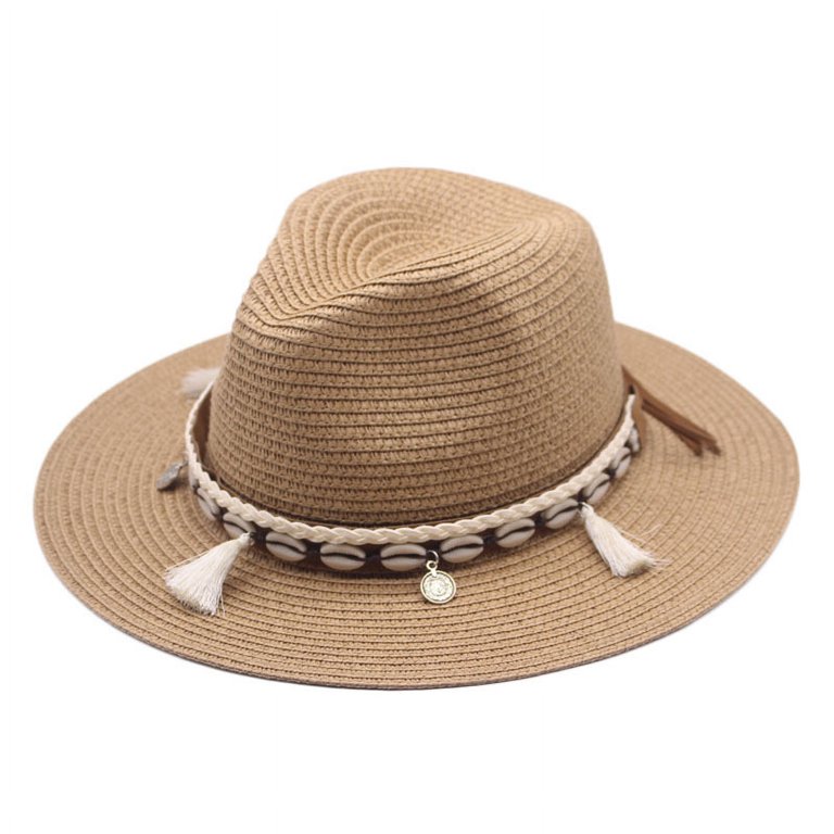 EOZY Women Men’s Cowboy Hat Western Summer Straw Hat for Girls with Wide EOZY Men & Women main image 3